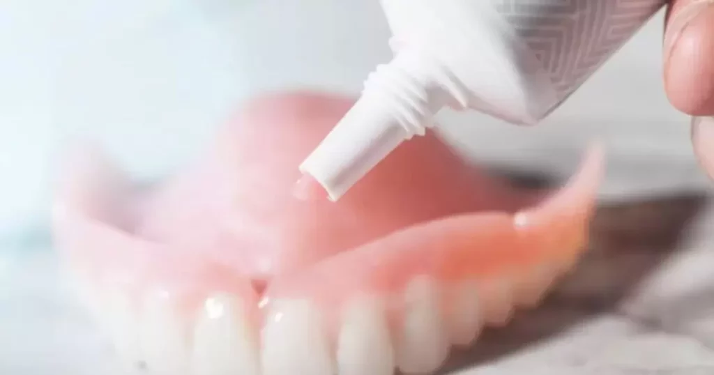 Permanent denture glue